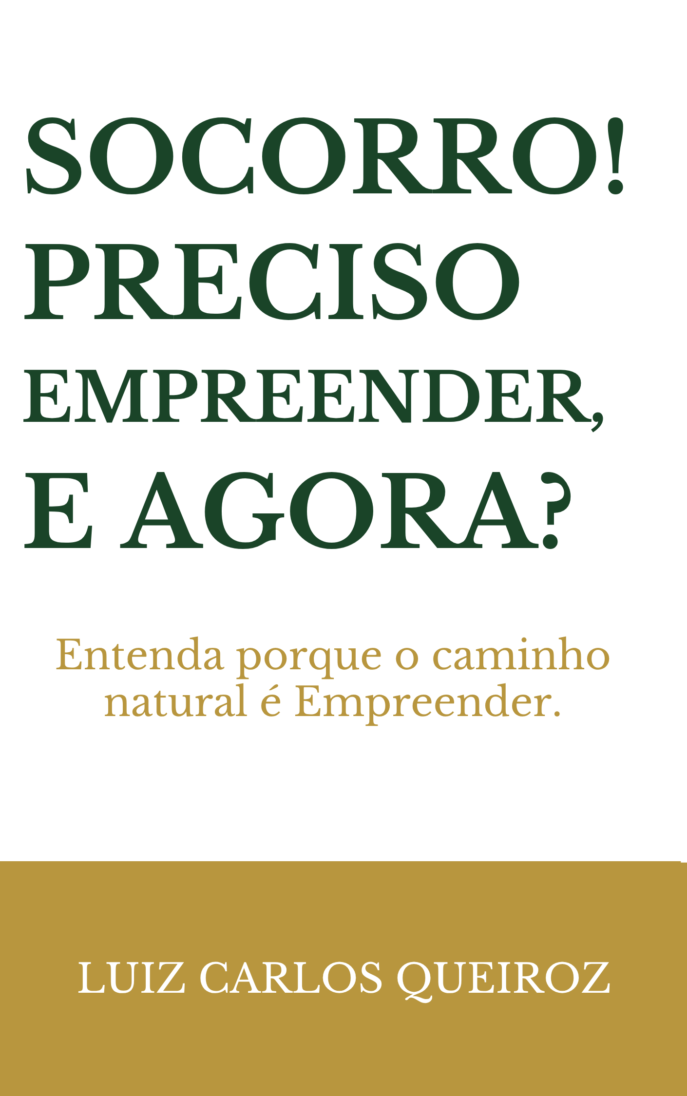 Capa do livro Socorro! Preciso Empreender e Agora?